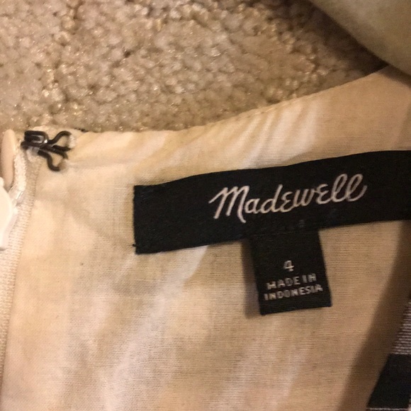 Madewell plaid black and white fall dress - Picture 4 of 5